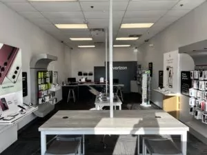Interior of Victra Verizon Authorized Retail Store in Volo, IL.