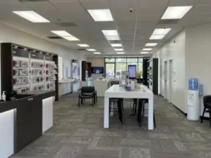 Interior of Victra Verizon Authorized Retail Store in Carlsbad Gateway, CA.