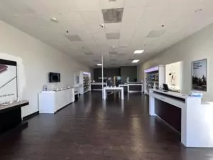 Interior of Victra Verizon Authorized Retail Store in San Diego Westview, CA.