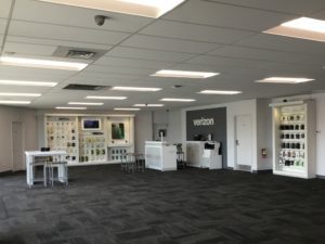 Interior of Victra Verizon Authorized Retail Store in Spokane Sprague, WA.