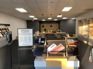 Interior of Victra Verizon Authorized Retail Store in Redlands, CA.