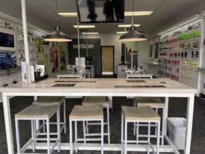 Interior of Victra Verizon Authorized Retail Store in Nampa 12th Ave, ID.