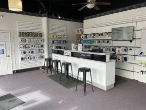 Interior of Victra Verizon Authorized Retail Store in Abilene, KS.