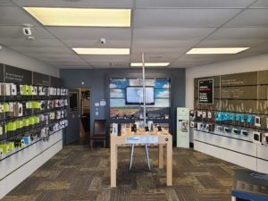 Interior of Victra Verizon Authorized Retail Store in Wamego, KS.