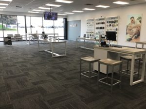 Interior of Victra Verizon Authorized Retail Store in Charlotte, MI.