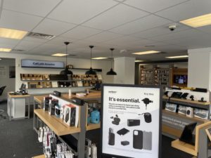 Interior of Victra Verizon Authorized Retail Store in Royal Oak, MI.