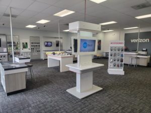 Interior of Victra Verizon Authorized Retail Store in Columbia Falls, MT.