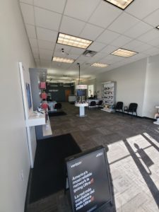 Interior of Victra Verizon Authorized Retail Store in Grand Island Diers, NE.
