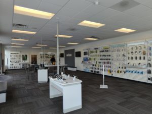 Interior of Victra Verizon Authorized Retail Store in Camillus, NY.