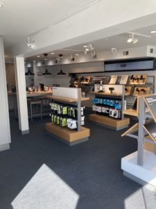 Interior of Victra Verizon Authorized Retail Store in Manhattan First Ave, NY.