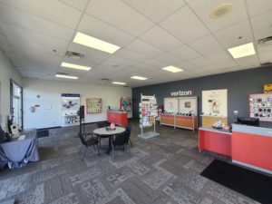 Interior of Victra Verizon Authorized Retail Store in Norwalk, CA.