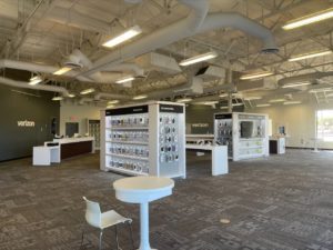 Interior of Victra Verizon Authorized Retail Store in Tucson, AZ.