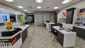 Interior of Victra Verizon Authorized Retail Store in Modesto, CA.