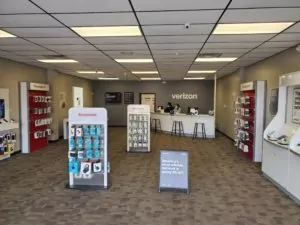 Interior of Victra Verizon Authorized Retail Store in Andover, KS.