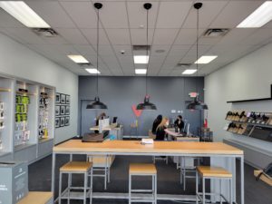 Interior of Victra Verizon Authorized Retail Store in Watford City, ND.