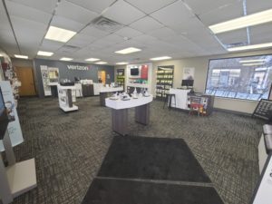 Interior of Victra Verizon Authorized Retail Store in New Richmond, WI.