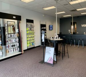 Interior of Victra Verizon Authorized Retail Store in Sheboygan, WI.