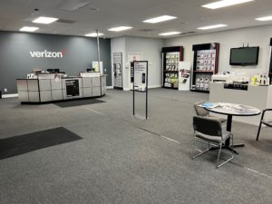Interior of Victra Verizon Authorized Retail Store in Arab, AL.