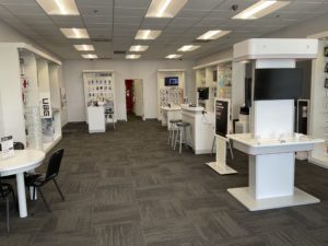 Interior of Victra Verizon Authorized Retail Store in Peoria, AZ.