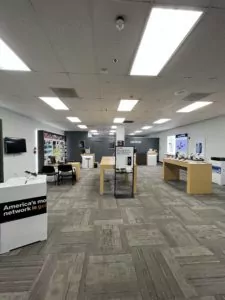 Interior of Victra Verizon Authorized Retail Store in Placerville, CA.
