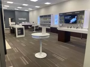 Interior of Victra Verizon Authorized Retail Store in Salinas Santa Rosa, CA.