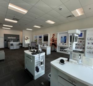 Interior of Victra Verizon Authorized Retail Store in Odessa, FL.