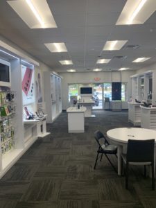 Interior of Victra Verizon Authorized Retail Store in Greensboro, GA.