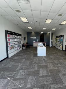 Interior of Victra Verizon Authorized Retail Store in Granite Falls, NC.
