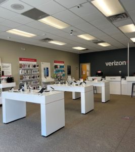 Interior of Victra Verizon Authorized Retail Store in Plattsmouth, NE.