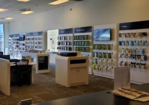 Interior of Victra Verizon Authorized Retail Store in Clark, NJ.