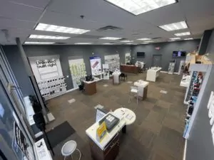 Interior of Victra Verizon Authorized Retail Store in Union, NJ.