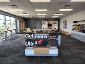 Interior of Victra Verizon Authorized Retail Store in Las Vegas Blue Diamond, NV.