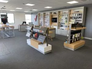 Interior of Victra Verizon Authorized Retail Store in Napoleon, OH.