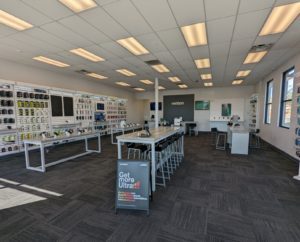 Interior of Victra Verizon Authorized Retail Store in St George, VA.