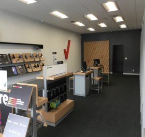 Interior of Victra Verizon Authorized Retail Store in Colville, WA.