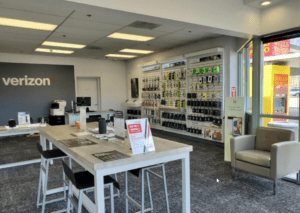 Interior of Victra Verizon Authorized Retail Store in Enumclaw Monroe, WA.